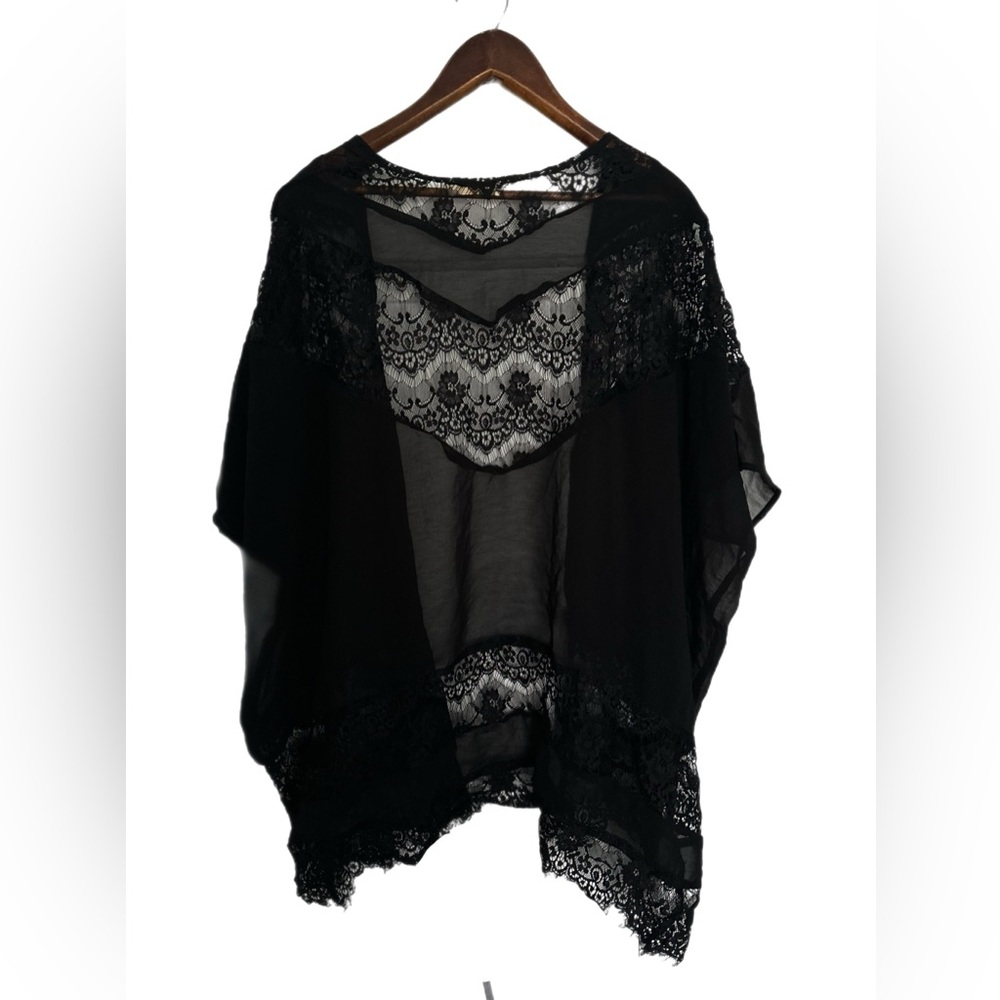 Vintage Lace Kaftan - Midnight Black